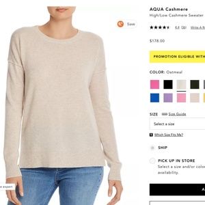 cashmere sweater from Aqua